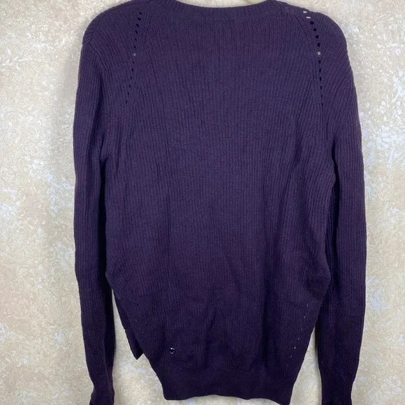🍒 CHIC + COZY!! 💜 EUC Lululemon Seva Sweater | Sz 6 | Black Cherry | Retail $106 - Picture 9 of 14